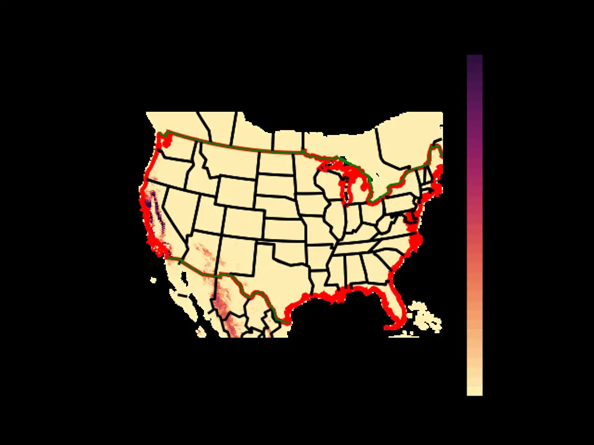 US Range Map for the Acorn Woodpecker in the FALL